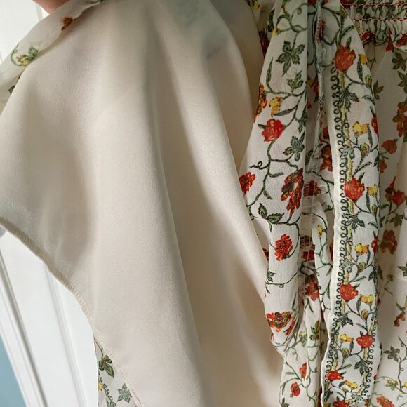 MAX STUDIO Floral Sleeve Midi Dress(XS) - Picture 7 of 10